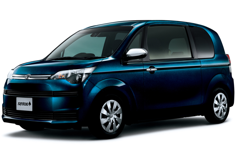 基本免責保険込み、空港/赤嶺駅無料送迎、　トヨタ　スペイド　低燃費 (Bluetooth、ETC,バックカメラ、携帯ホルダー）