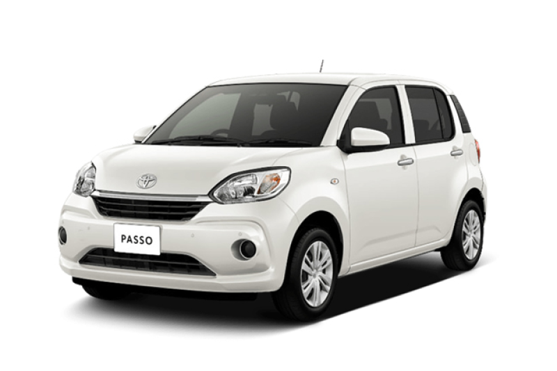 基本免責保険込み、空港/赤嶺駅無料送迎 5人乗り　トヨタ　パッソ　低燃費（Bluetooth、ETC,バックカメラ、携帯ホルダー）