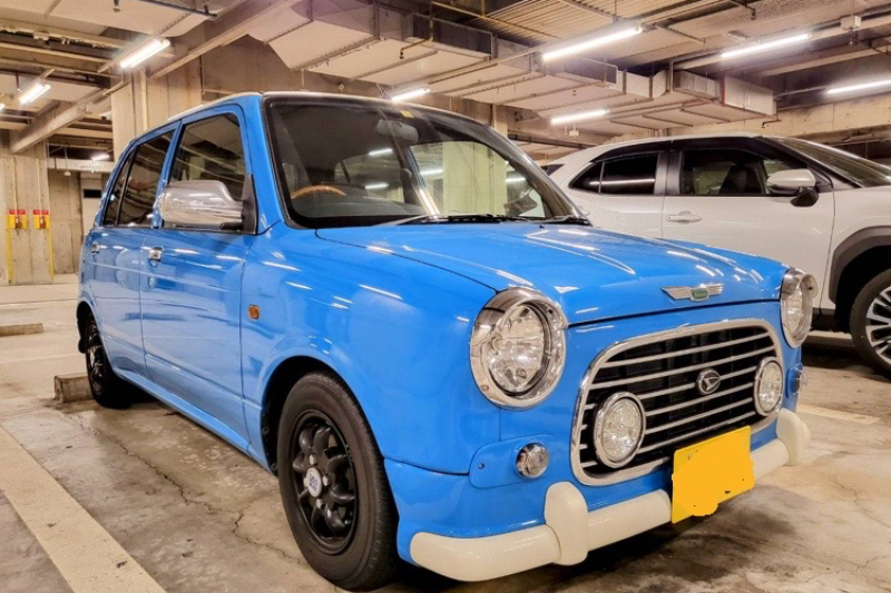 ミラジーノ L700S (ドラえもん) 日本に数台希少!!レトロな雰囲気で沖縄の雰囲気とバッちり!!那覇空港迄最短5分!!空港⇔営業所無料送迎サービス