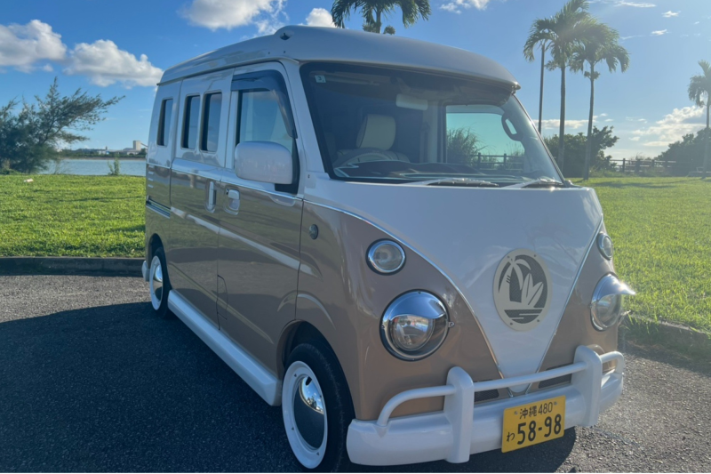 世界に1台しかないオリジナルカスタムカー!ベージュ【個別空港送迎無料!待ち時間ほぼ0!】