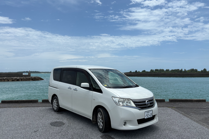 ワンボックス(日産セレナ)送迎無料！宮古空港から車で5分！