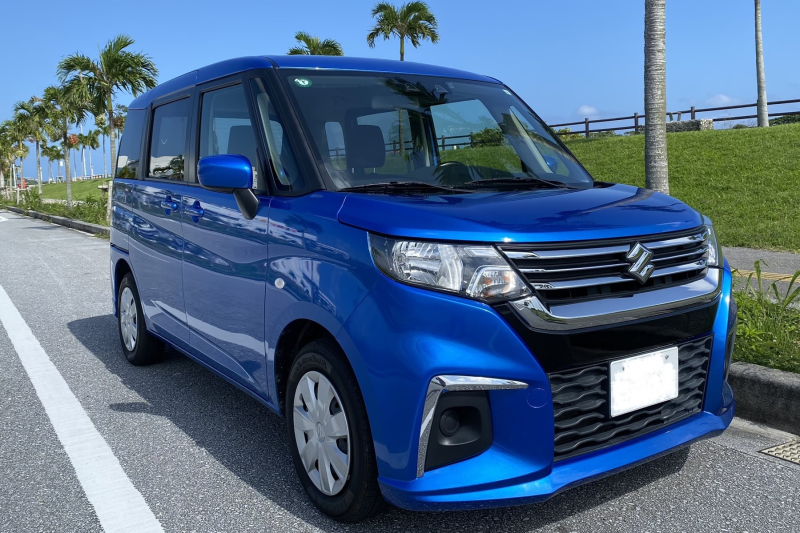 【免責、消費税込】5人乗りコンパクトカー、ソリオ、Bluetooth、ナビ、バックモニター、ETC車載器付き