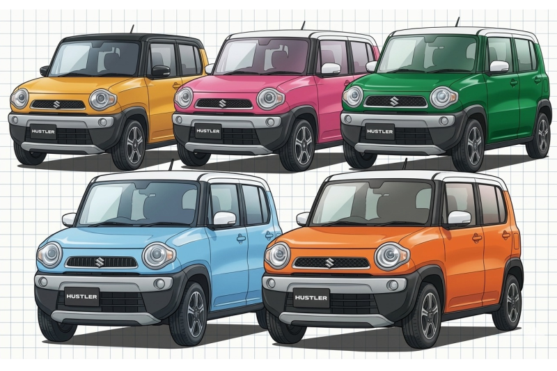 下地島空港無料送迎　【免責・NOC込み】　4人乗り軽自動車　hustler(色指定不可)