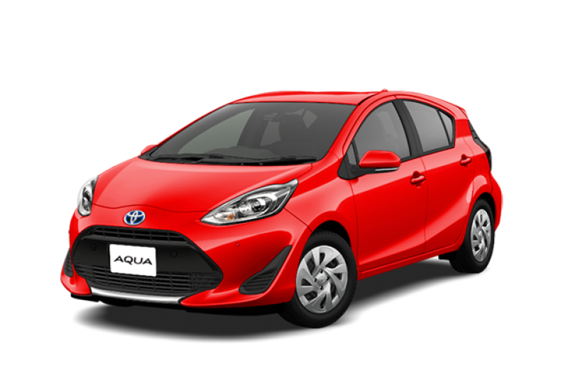 (基本免責保険込み)トヨタアクア 5名乗り 那覇空港/赤嶺駅無料送迎(Bluetooth、バックカメラ、携帯ホルダー)