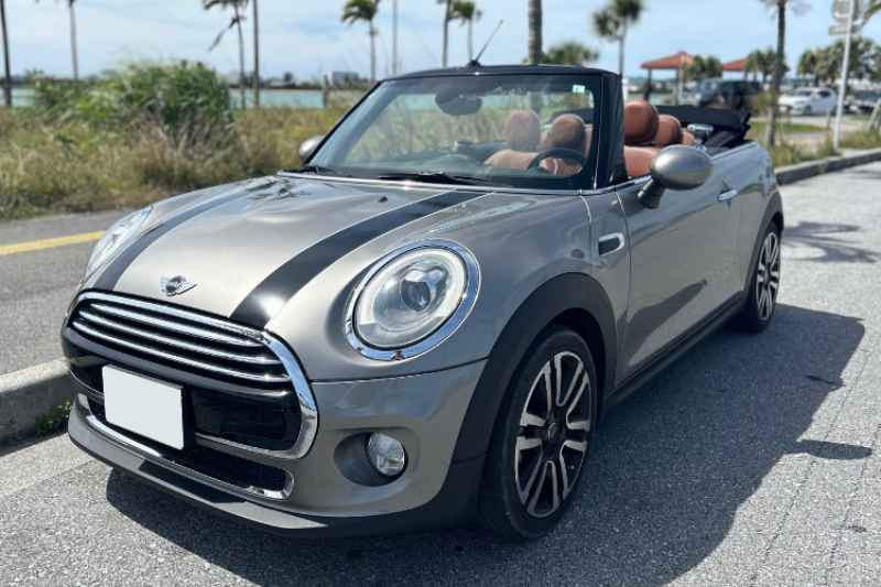 【最安値プラン・補償選択制】MINIクーパー コンバーチブル 4人乗り オープンカー 事前全額クレジット決済 タクシー無料送迎 チャイルドシート無料 充電器無料貸出