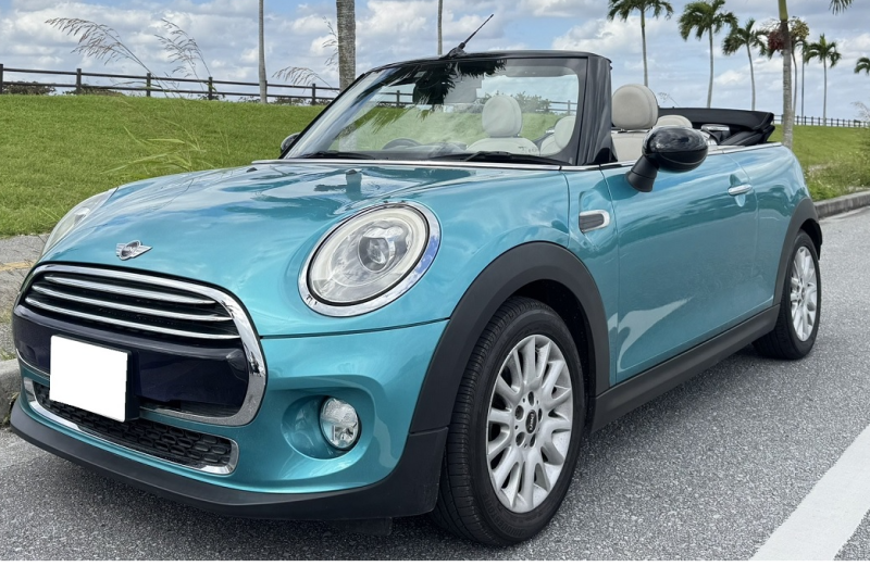 【最安値プラン・補償選択制】MINIクーパー コンバーチブル 4人乗り オープンカー 事前全額クレジット決済 タクシー無料送迎 チャイルドシート無料 充電器無料貸出