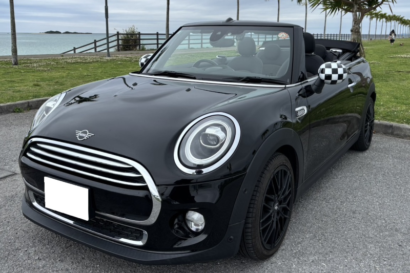 【最安値プラン・補償選択制】MINIクーパー コンバーチブル 4人乗り オープンカー 事前全額クレジット決済 タクシー無料送迎 チャイルドシート無料 充電器無料貸出
