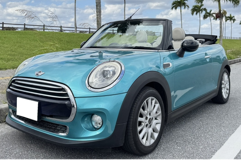 【最安値プラン・補償選択制】MINIクーパー コンバーチブル 4人乗り オープンカー 事前全額クレジット決済 タクシー無料送迎 チャイルドシート無料 充電器無料貸出