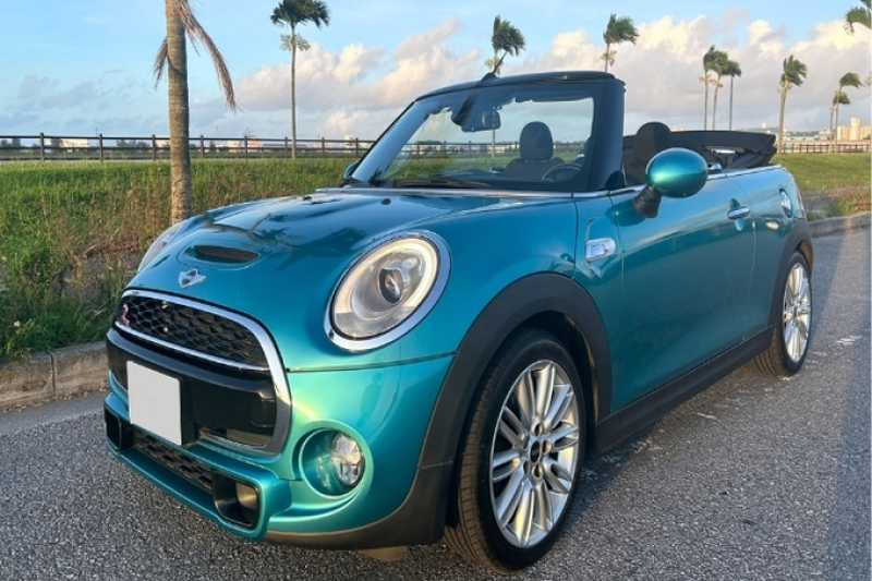 【最安値プラン・補償選択制】MINIクーパー コンバーチブル 4人乗り オープンカー 事前全額クレジット決済 タクシー無料送迎 チャイルドシート無料 充電器無料貸出