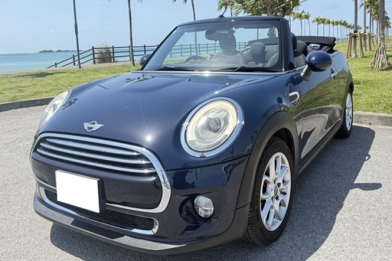 【最安値プラン・補償選択制】MINIクーパー コンバーチブル　4人乗り　オープンカー　事前全額クレジット決済　タクシー無料送迎　チャイルドシート無料　充電器無料貸出