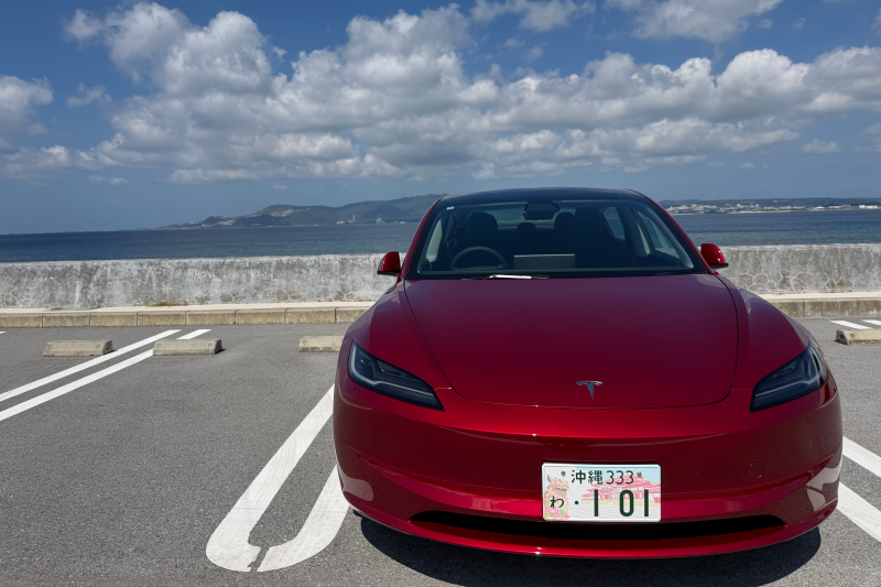 ⚡️テスラ モデル3最新型⚡️基本補償／充電代コミコミプラン⭐️【那覇空港完全個別送迎】