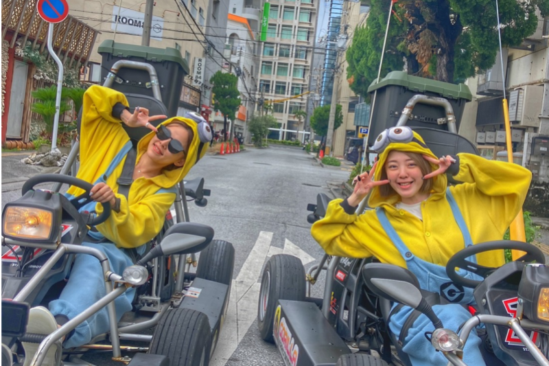 【那覇出発GSコース / 運転免許証必須】ゴリラゴーカート体験60分コース (波上宮＋海沿い走行＋国際通り)